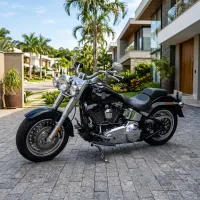 Foto da moto Harley-Davidson Fat Boy modelo Custom — Ficha técnica e especificações completas