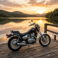 Foto da moto Kawasaki Vulcan 500 modelo Custom — Ficha técnica e especificações completas