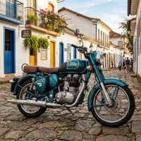 Foto da moto Royal Enfield Classic 500 modelo Custom — Ficha técnica e especificações completas