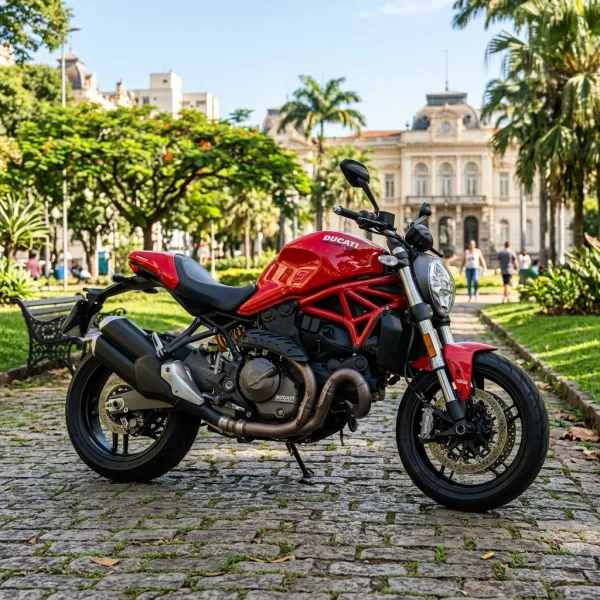 Foto da moto Ducati Monster 821 modelo Naked — Ficha técnica e especificações completas