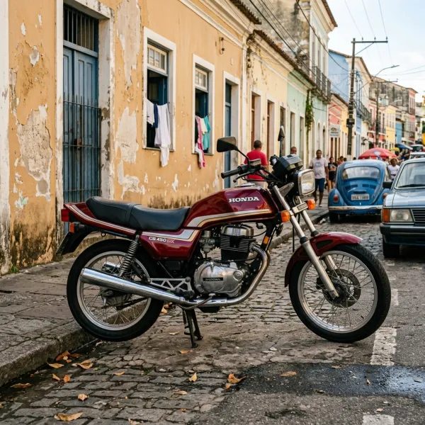 Foto da moto Honda CB 450 DX modelo Naked — Ficha técnica e especificações completas
