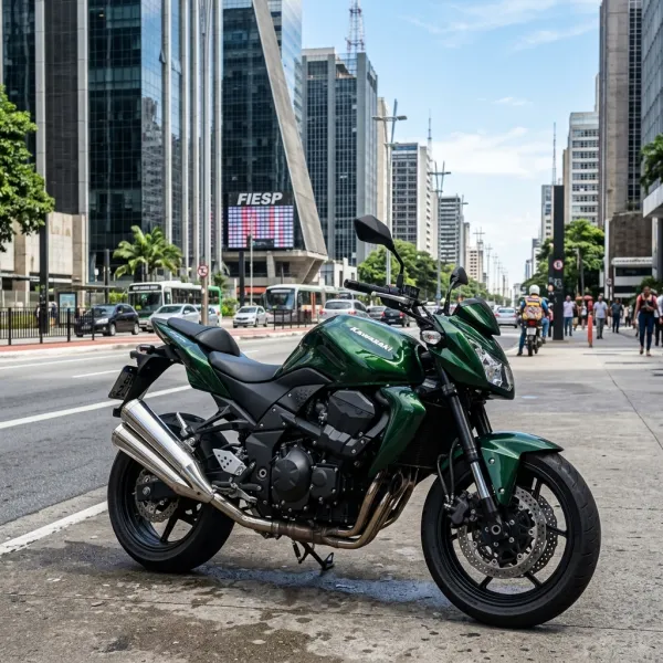 Foto da moto Kawasaki Z750 modelo Naked — Ficha técnica e especificações completas