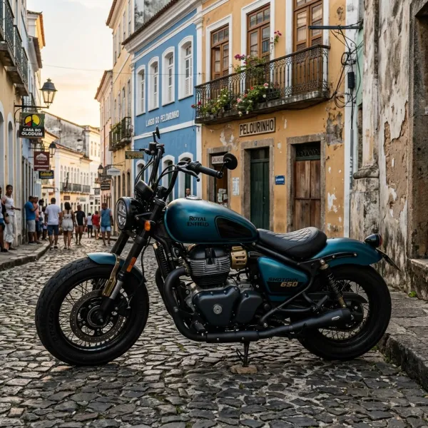 Foto da moto Royal Enfield Shotgun 650 modelo Custom — Ficha técnica e especificações completas
