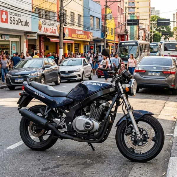 Foto da moto Suzuki GS 500 modelo Naked — Ficha técnica e especificações completas