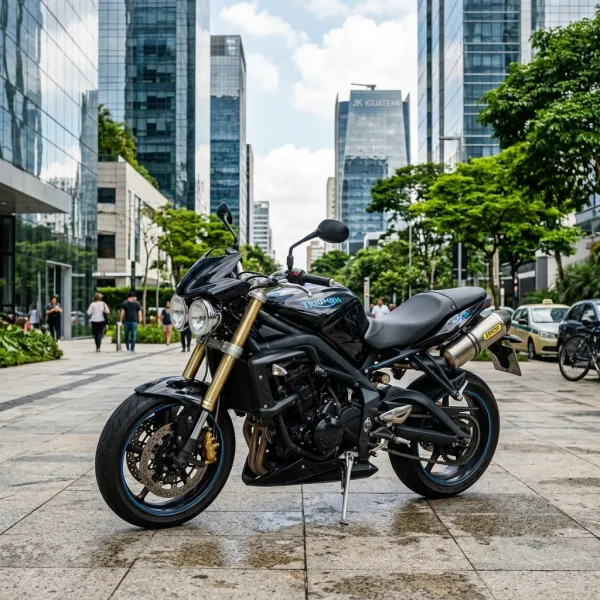 Foto da moto Triumph Street Triple 675 modelo Naked — Ficha técnica e especificações completas