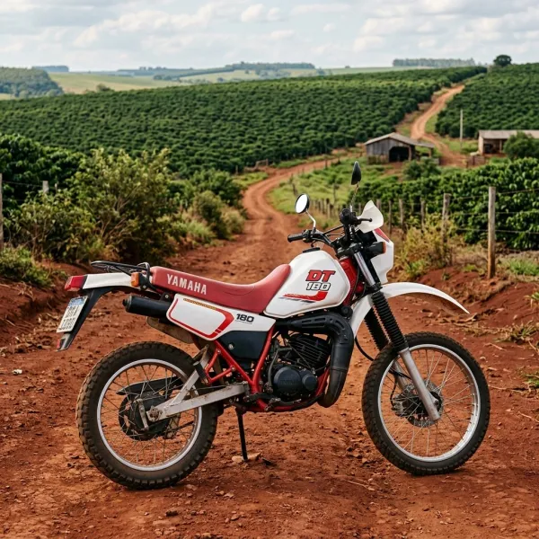Foto da moto Yamaha DT 180 modelo Trail — Ficha técnica e especificações completas