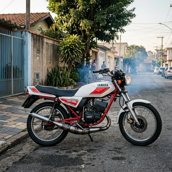 Foto da moto Yamaha RD 135 modelo Commuter — Ficha técnica e especificações completas